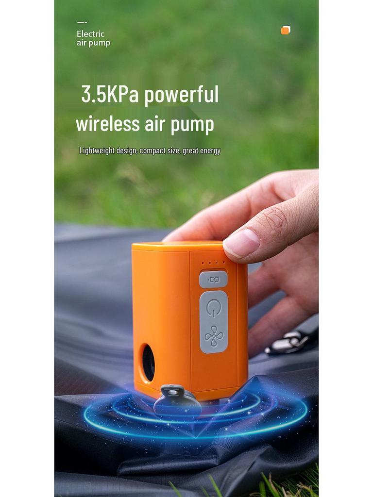 Dual-Use Wireless Charging Inflator Pump for Air Mattresses, Swimming Rings & Vacuum Storage Bags