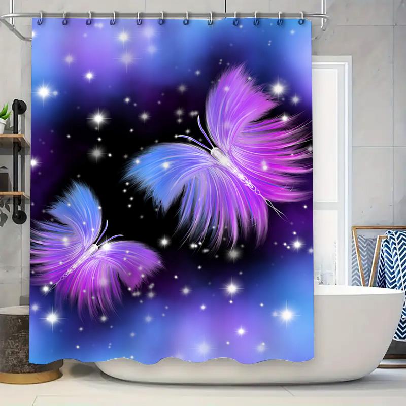 

Beautiful Cartoon Cactus Decorative Shower Curtain For Bathroom Easy Installation, Machine Washable, Waterproof W60H190(CM)-1 Pcs
