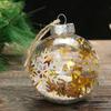 Round Snowflake Christmas Ball Transparent Christmas Tree Decorative  Christmas Tree