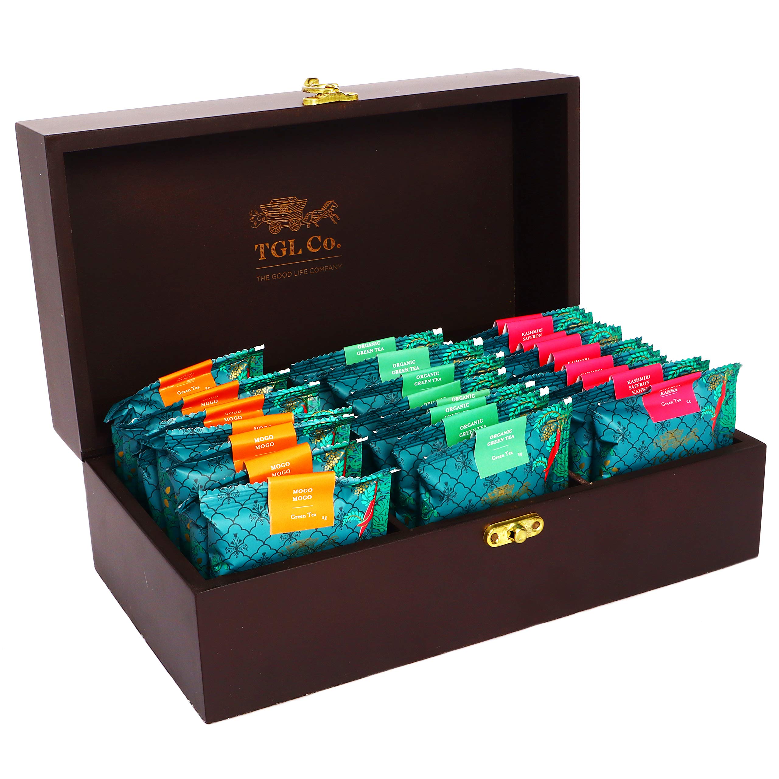 TGL Co. Eternal Elegance Assorted Tea Gift Box 30 Sachets (10X3) | Anti Oxidant | Boost Energy | No Artificial Flavour