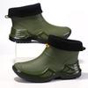 Fashion Men's Rain Boots Waterproof Shoes Fishing Husband Galoshes Man Garden Rubber Boot Indoor Kitchen Work Rain Boots Car Wash Boots