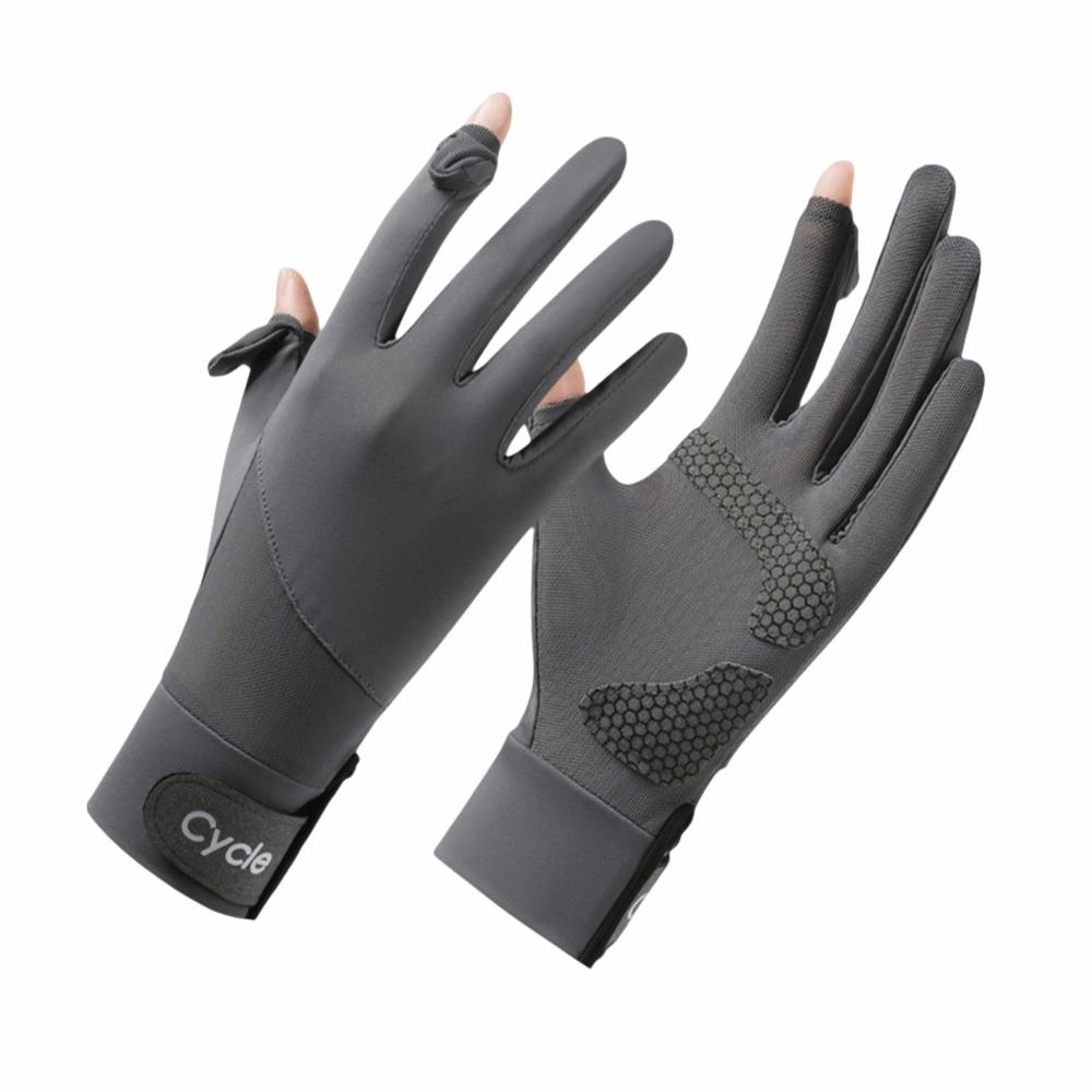 Waterproof Ice Silk Riding Gloves Non-Slip Summer Driving Mittens Sun Protection Gloves Cycling