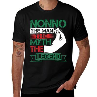 Herren Nonno Der Mann, Der Mythos, Die Legende - Nonno T T-Shirt Herren T-Shirt Luxus T-Shirt Herren schlichte Herren Grafik T-Shirts T-Shirt