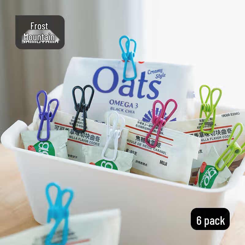 Многоцелевые клипсы конфетных цветов (6 упаковок)