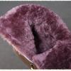 Johnature Genuine Leather Retro Thick Soled Women's Short Boots Versatile Wool Warm Snow Boots