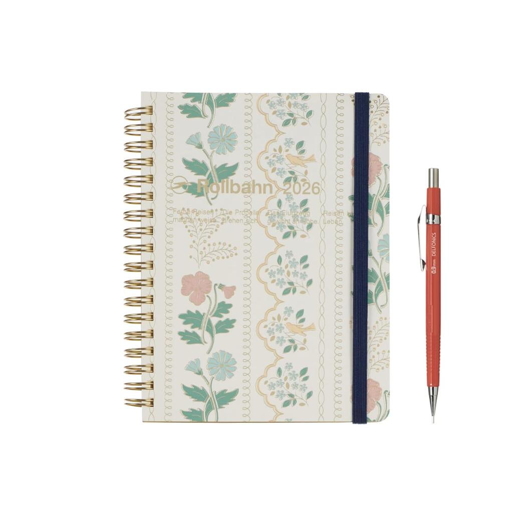 [Delfonics Planner 2026 Edition / Starting October 2025] Rollbahn Lace Large Monthly Planner (Cream)