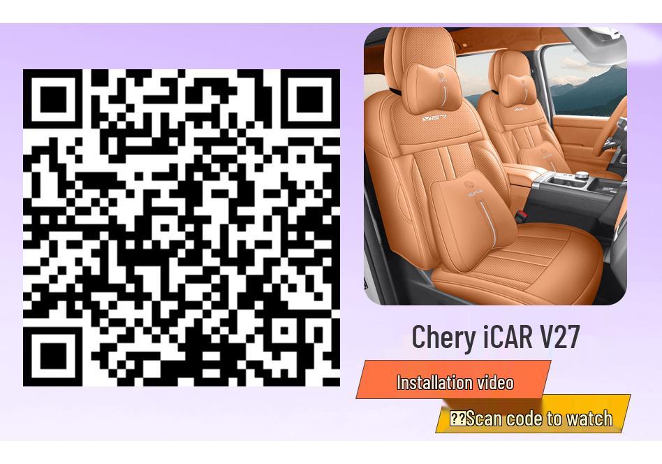 Durable Full Coverage Leather Car Seat Covers for 2026 Chery iCAR V27