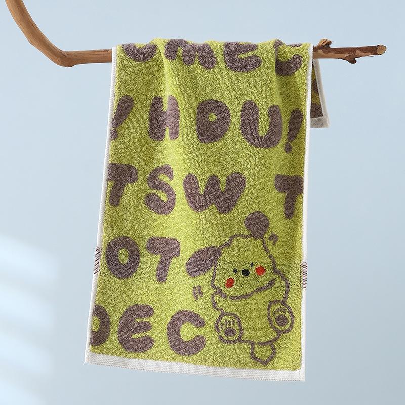 1 STK Håndkle Barnebomull A-klasse bomullsbomullshåndkle fortykket Absorberende Husholdningshåndkle Vask Ansiktshåndkle Absorberende håndklær til flerbruksbruk