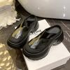 2025 New Bag Head Sandals Women's Shoes Summer New Lazy Muller Half Slippers Hole Shoes Beach Shoes Half Slippers