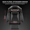 Gaming Chair Ergonomic Gaming Chair with Lumbar Cushion and Headrest, Gamer Chair Height Adjustable, PC Chair for Adults Girls Boys, Black-Grey