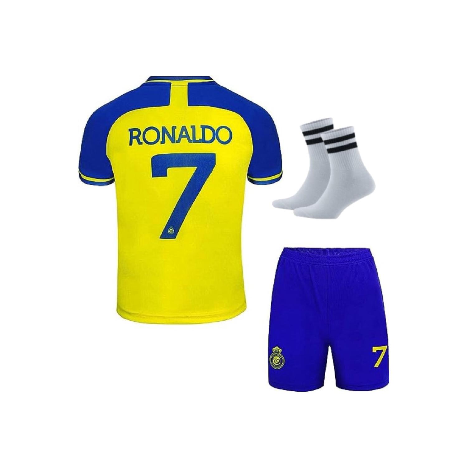 

Детские футбольные майки All Nassr Ronaldo, 3 шт.
