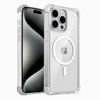 Shockproof Armor Transparent Case For iPhone 17 16 15 14 13 12 Pro Max Plus 15Pro IPhone15 for Magsafe Mag Safe Charge Cover