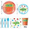 Custom Sesame Street Themed Party Supplies Birthday Decoration Sesame Street Tableware Party Atmosphere Arrangement Banner Props