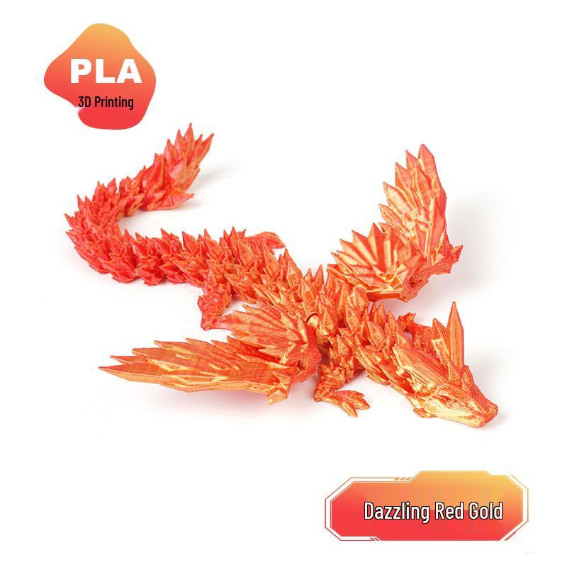 3D Printed Chinese Dragon Egg Ornament Toy Figurine Gift Craft