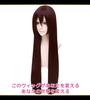 CaseEden Cosplay Wig, Premium Smooth Long 80cm Heat-Resistant Dark Brown (WIG6180)