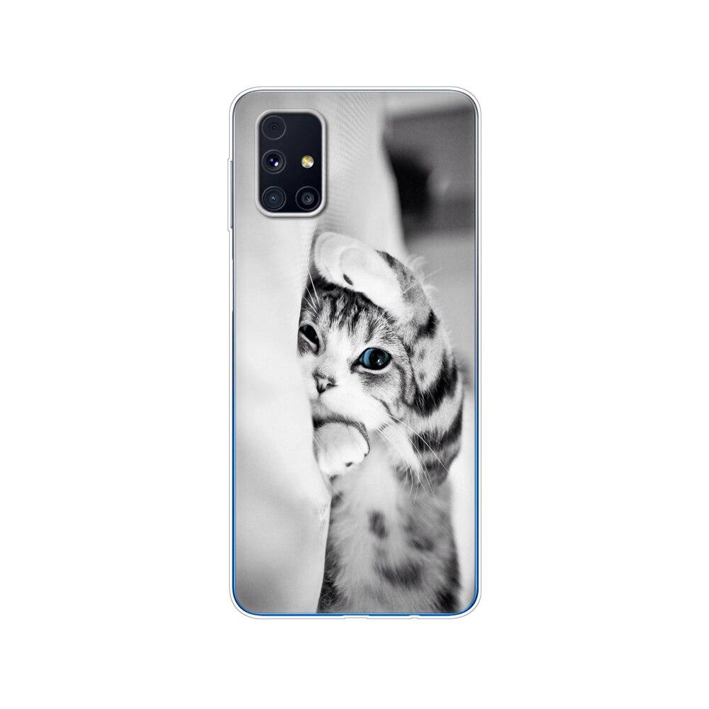 Für Samsung M31s Hülle 6.5 Tpu Weiches Silikon Rückseite Handyhülle Für Galaxy M31S M 31S m317f m317 Funda Winter Schnee Weihnachten