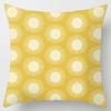Modern Simple Yellow Flower Pillowcase Home Sofa Cushion Lumbar Pillow