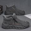 Pantofi de lucru casual pentru bărbați, la modă, cu fermoar, versatili, pantofi de exterior pentru bărbați pentru alpinism, adidași antiderapanți, rezistenți la uzură, Zapatos Para Hombre