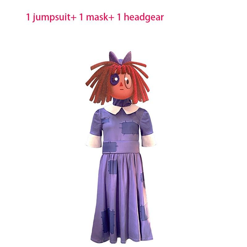 

Удивительный Цифровой Цирк Косплей Комбинезон Для Игровых И Аниме Фанатов Молочный Шелк Унисекс Ragatha,180cm/70.87in