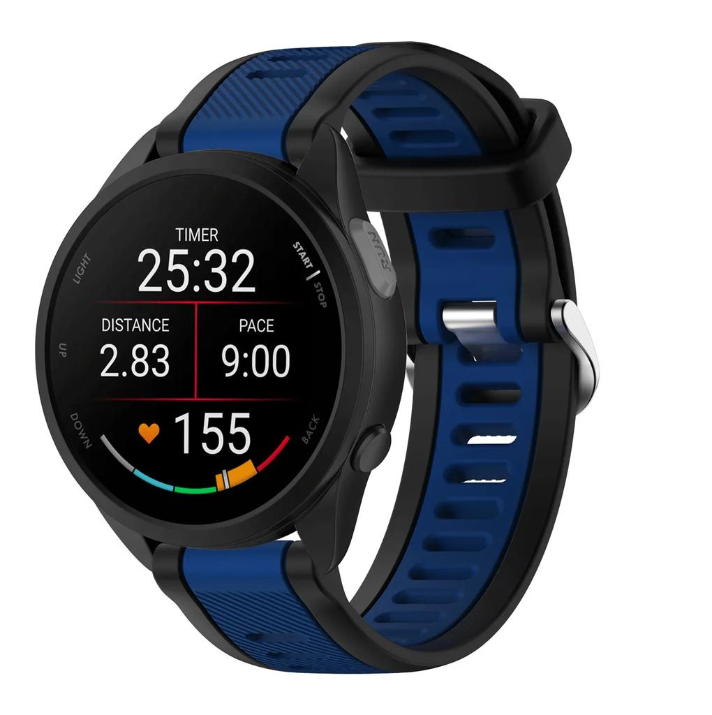20 22mm Per Garmin Forerunner 165 music Cinturino Corsa Forerunner168 Silicone Braccialetto Originale Per Garmin Forerunner Venu 2 Cinturino