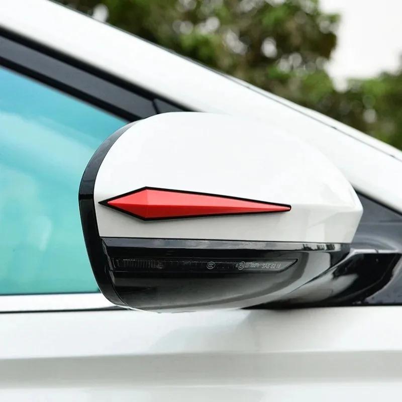 8 Piezas Pegatina Protectora Antirayaduras para Coche Parachoques de Carrocería Protección Anticolisión Bordes de Puerta Espejo Retrovisor Tira de Goma Protectora