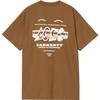 FW24 S/S Runaway T-Shirt Loose Fit Graphic Print Crew Neck Short Sleeve T-Shirt Unisex Tops Brown I034409-2IQ-XX