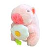 Toy Capybara Key Ring Pendant Plush Hanging Ornament Trendy Cartoon Doll Keychain  Kids