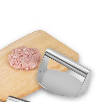 Non-Stick Meat Burger PressStainless Steel Hamburger Meat Press  Circular Burger Kitchen Tool Meat Press Accessories