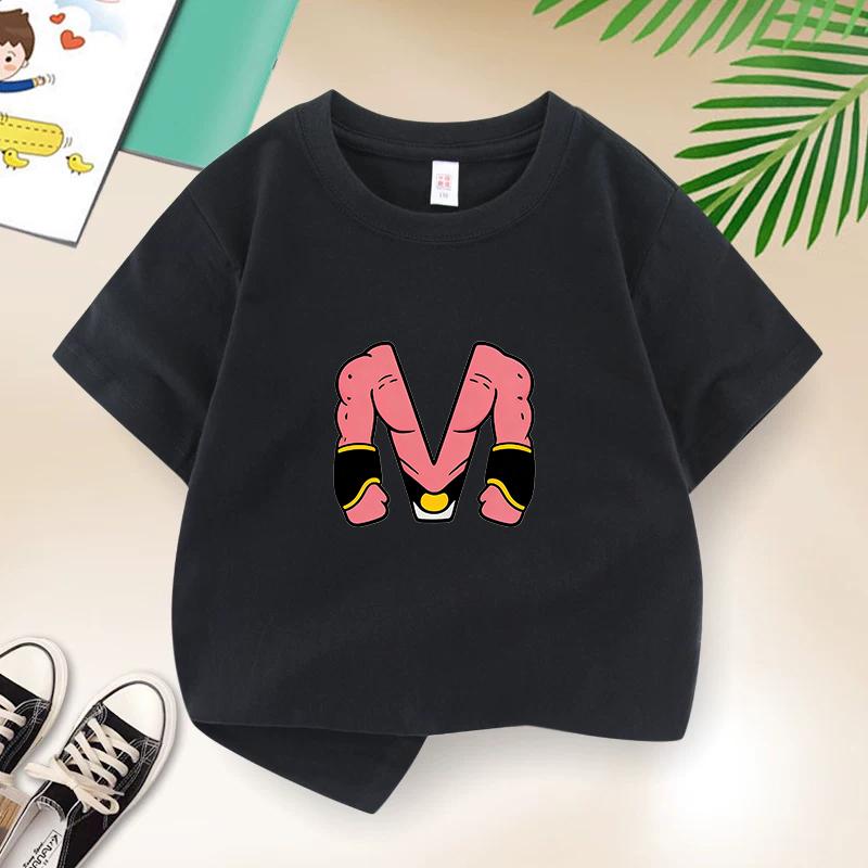 Dragon Ball Summer Childrens TShirt with DZ Letters Print Cute Casual Short Sleeve for Boys and Girls Suitable As A Gift