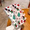 Popular Christmas mobile phone case 16Pro transparent case, suitable for iPhone16PM new TPU mobile phone case