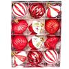 12Pcs/Box 6CM Christmas Hanging Balls Shatterproof Electroplated Painted Christmas Ball Set Plastic Christmas Hanging Ornament
