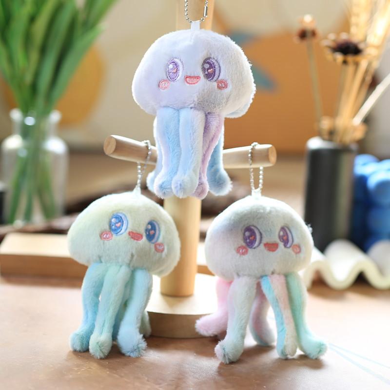 Adorable Plush Octopus Keychain Cute Soft Short Plush Toy Stuffed Animal