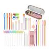 Sewing Needle Set Big Eyes Plastic Sewing Knitting Needle for Children DIY Hand Sewing Crochet Needle Learning Needle