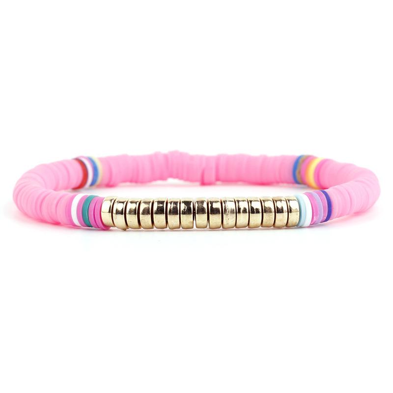 Bohemian Multi-color Polymer Clay Bracelets