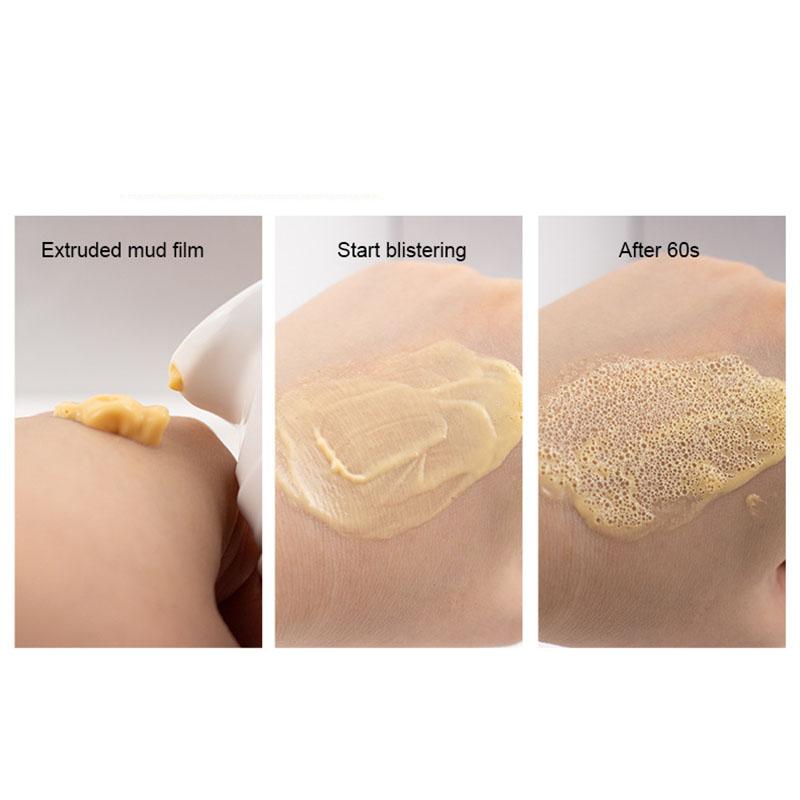 Carrot Bubble Cleansing Mud Mask Facial Moisturizing Brightening Clean Pore Bubble Moisturizing Mask Mud