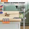 Commercial Can Opener, Heavy-Duty Manual Tabletop Cans Opener for Cans Up To 300 Mm Height, Height-Adjustable Can Openers Fixed with Screws & Table