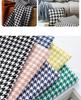 Houndstooth Polyester Linen-like Thick Sofa, Car Seat Cover & Pillowcase Fabric