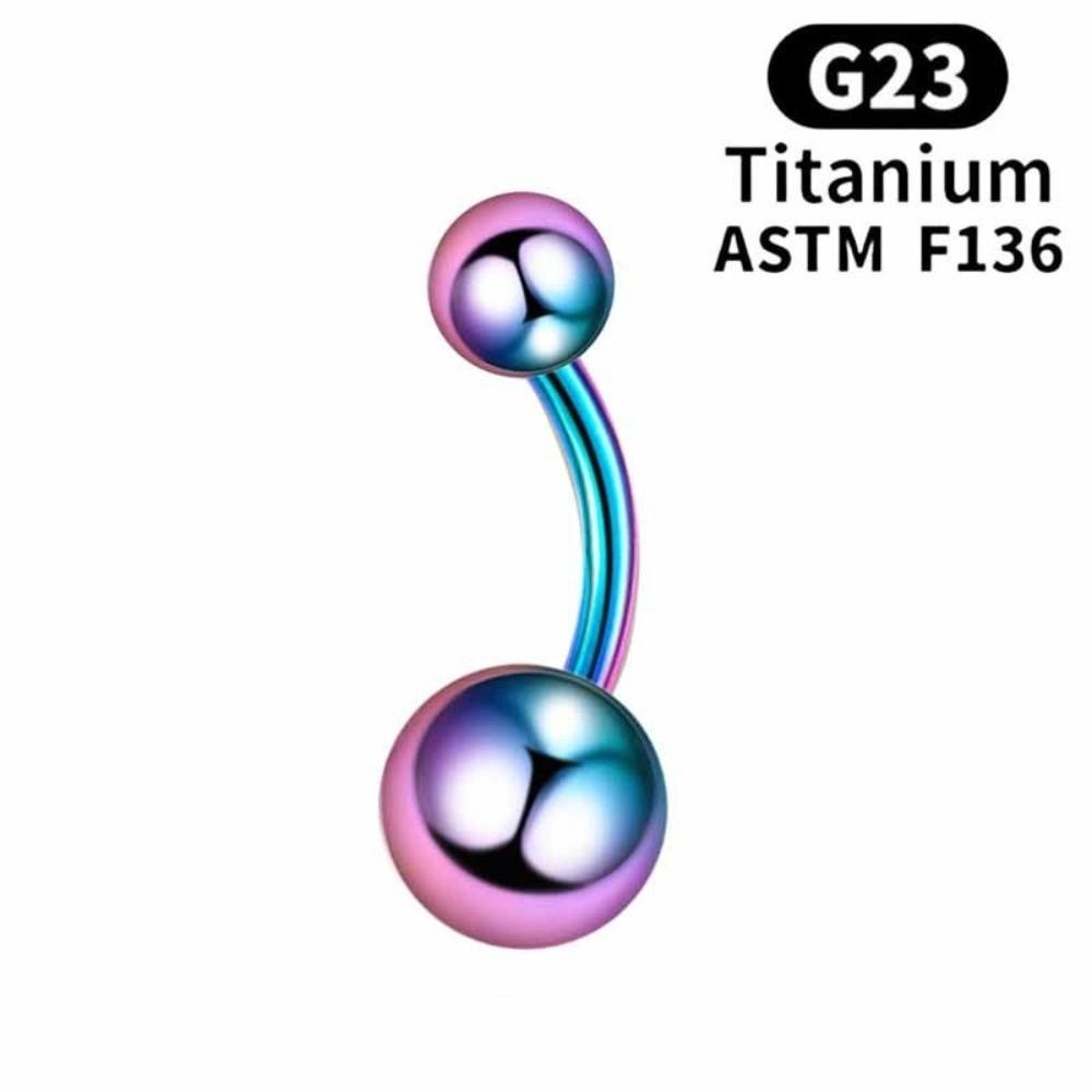 Titanium Alloy Navel Ring External Thread Body Jewelry F136 Navel Stud  Body Piercing