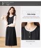 Elegant Velvet Two-Piece French Style Dress for Petite Women - New Autumn Collection