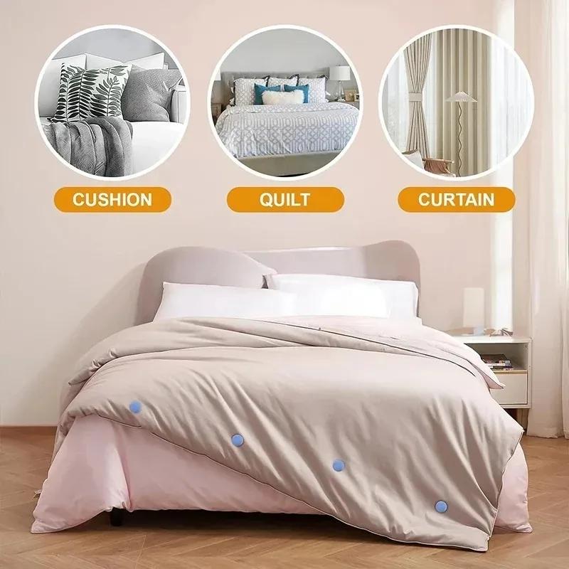 4-20pc Mushroom BedSheet Quilt Clip Anti-Slip Bedding Fasteners Reusable Duvet Cover Blanket Fix Buckle One Button Unlock
