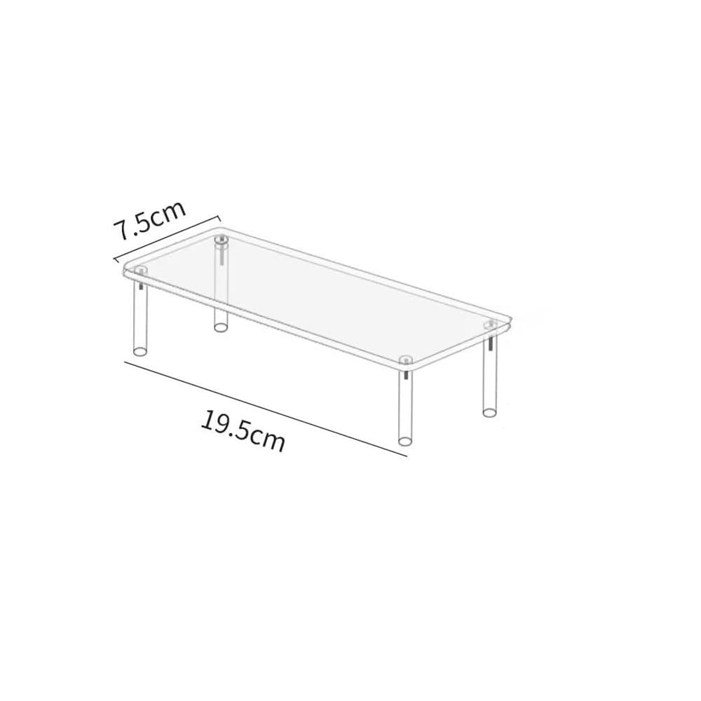 

Многослойная акриловая подставка для дисплея Стойка для хранения керамики Подставка для демонстрации кукол из полимерной глины Прозрачная лестница Организация макияжа
