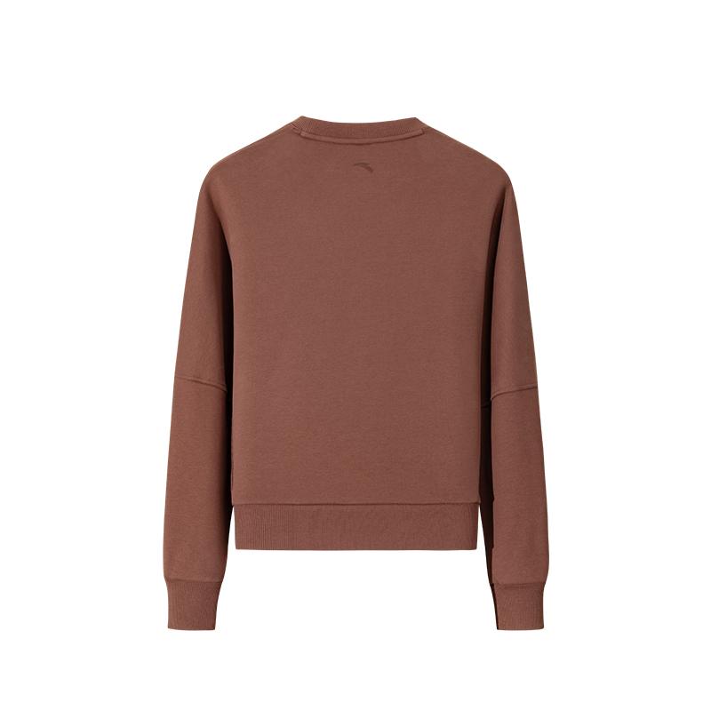 Anta Training Series Round Neck Soft Breathable Versatile Loose Sweatshirt Women sweatshirt 162547709N-1