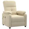 VidaXL Massage Chair Cream Fabric 289681