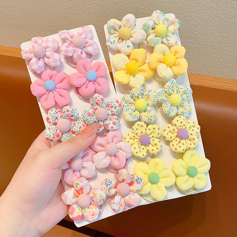 Kids' Elastic Flower Hair Ties - No Damage, High Value, Durable Hair Bands for Girls