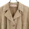 MARNI made in Italy Leather coat 40 beige Women Used
