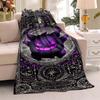 The New 2026 Gengar Printed Blanket Is a Warm and Comfortable Flannel Blanket Suitable for Bedrooms, Sofas, Beds, Chairs, Picnic
