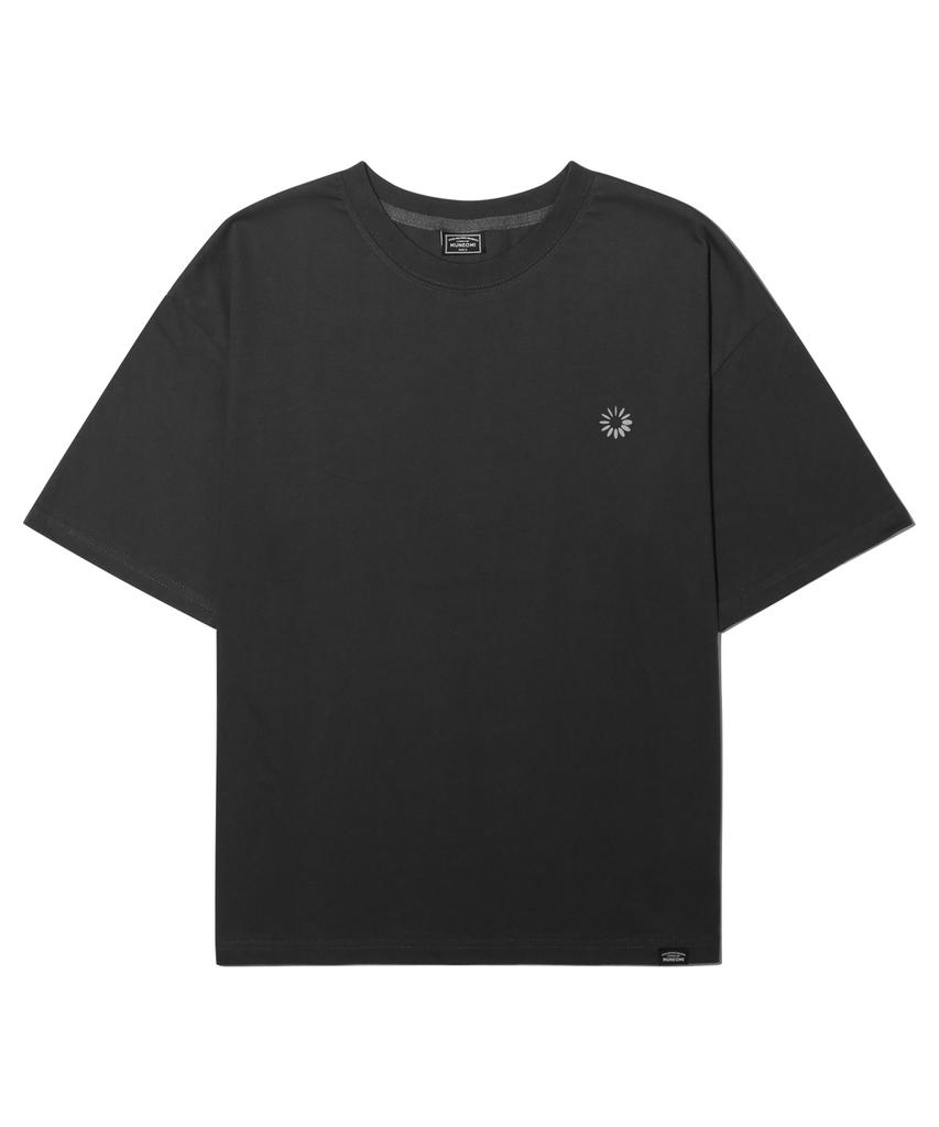 Peideu Pd Essential Crop Short Sleeve T-Shirt Charcoal