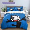 Felix the Cat  Pattern Bedding Quilt Set  Home Decoration  Gift (1 * duvet cover + 2 * pillowcase  without core)