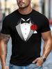 Men'S Fun Evening Dress Patterned Print T-Shirt