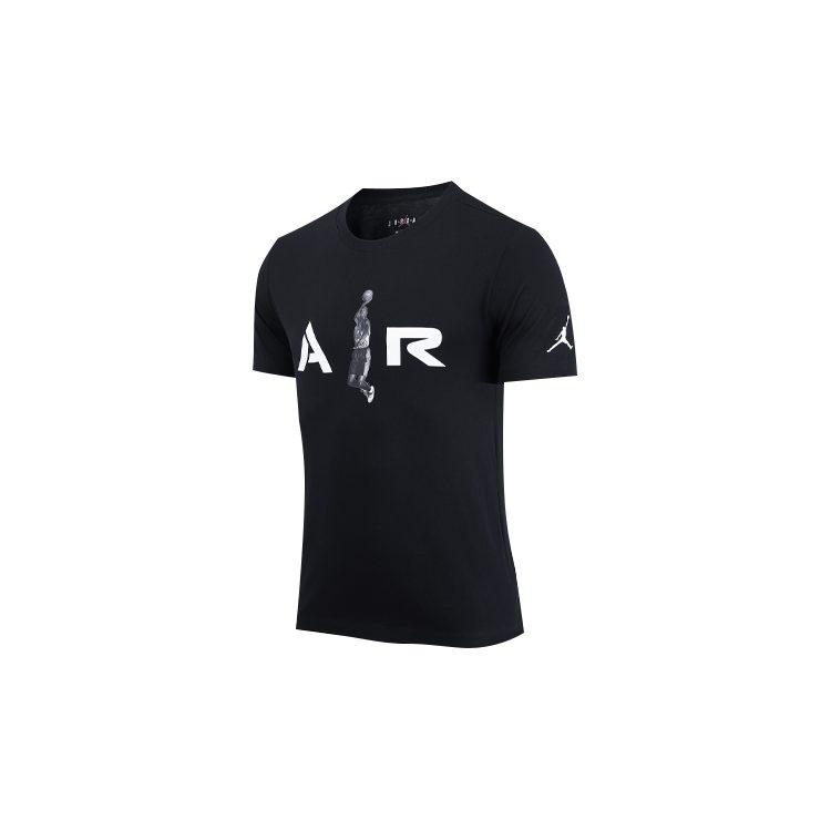 Jordan Flying Man Dunk T Shirts Men's Black Crew Neck Moderate Straight Fit CZ2330-010